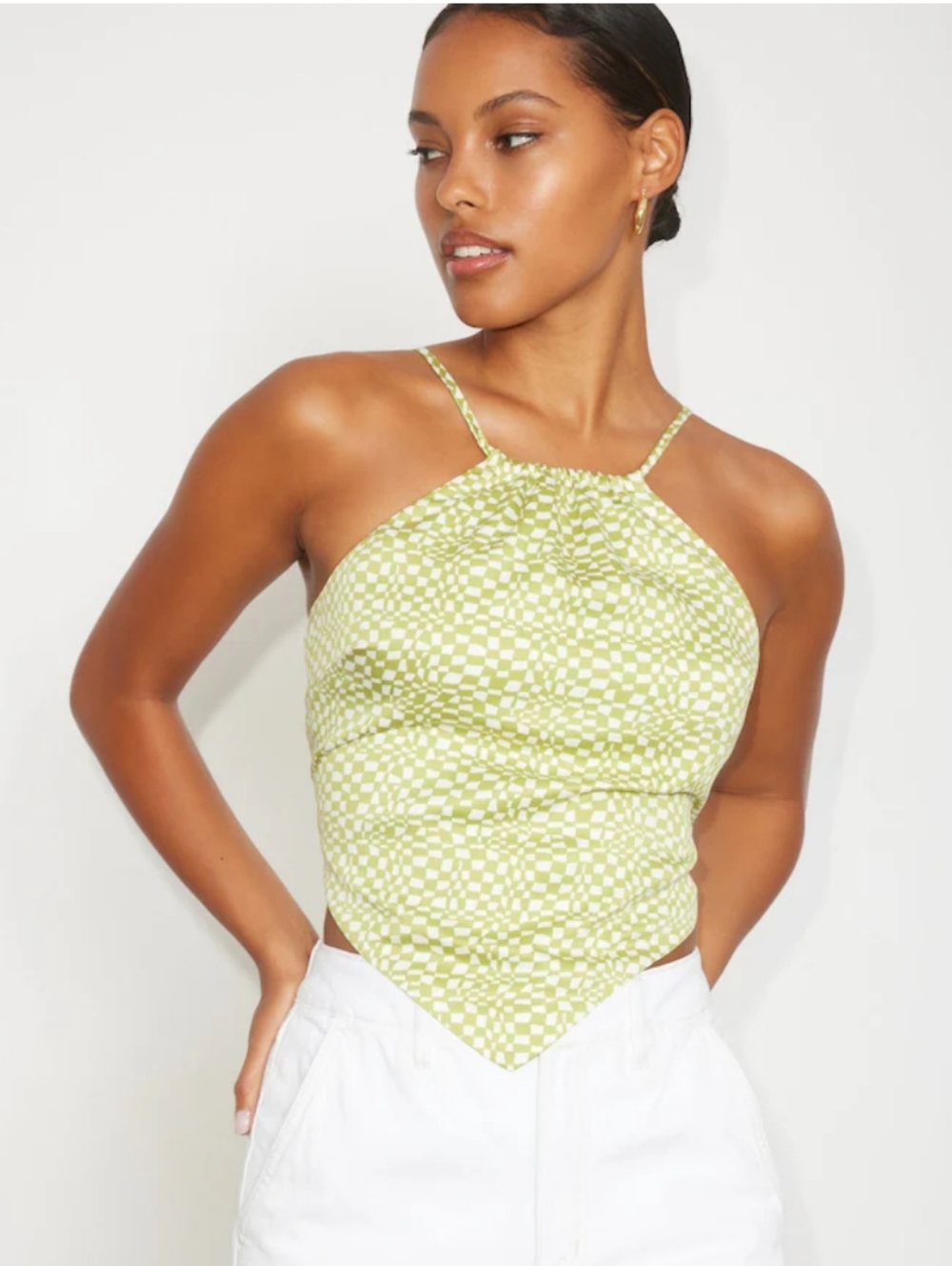 Dynamite Halter Scarf Cami - Picture 2 of 6